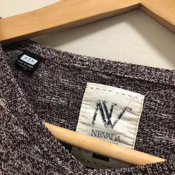 💜4/20 NEVADA V Neck Brown Sweater - Picture 5 of 7